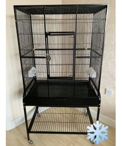 Parrot-Supplies Florida Bird Cage with Stand - Black